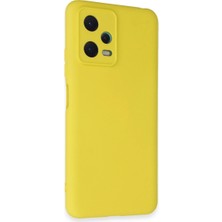 Vintessy Xiaomi Redmi Note 12 5g Kılıf Nano Içi Kadife Silikon - Sarı