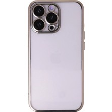 Vintessy Apple Iphone 13 Pro Max Kılıf Razer Lensli Silikon - Gold
