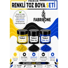 Fabrikone Toz Mum Boyası Seti 10 cc 3’lü – Soya & Parafin Wax Için – Sarı, Siyah, Mavi BKFAB3SRSM10G