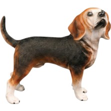Tufy Toys Siyah Kahve Beagle Köpek Figürü- Model Hayvan Oyuncak