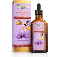 Safvital Safran Özlü Serum 100 ml Kolajen Hyaluronik Asit Cilt Bakım Nemlendirici Parlaklık Etkili