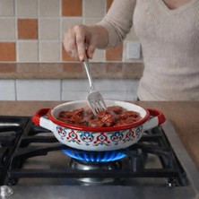 İnci Emaye Inci Emaye 20 No Emaye Sahan Servis Tavası Kırmızı