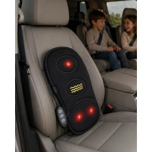 Vintessy Koltuk Tipi Isıtmalı Masaj Minderi Bel Sırt Titreşimli Rahatlama Minderi