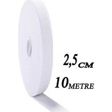 Sıhhat Dardokuma 2,5 cm 10 Metre Beyaz Dokuma Lastik