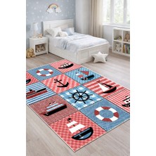 Lioara Home Çocuk Odası Dijital Baskı Halı | Canlı Renkler Kaymaz Taban Silinebilir Modern Tasarım