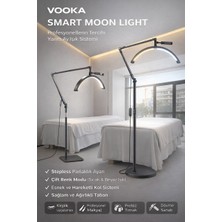 Azurtech Yarım Ay LED Lamba Moon Light – Kirpik, Protez Tırnak, Makyaj Için Profesyonel Işık, Ayarlanabilir Parlaklık & Çift Renk