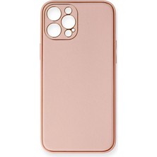 Brc Design 12 Pro Max Kılıf Co Deri Kapak - Pembe
