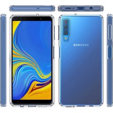 ZM Store Galaxy A7 2018 Uyumlu Kılıf Nitro Anti Shock Sert Şeffaf Silikon Kapak
