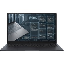 Asus Expertbook B1503CVA Intel Core Ultra 7 150U 32GB 1tb SSD 15.6" Fhd Windows 11 Home Taşınabilir Bilgisayar