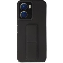 Brc Design Vivo Y16 Kılıf Mega Standlı - Siyah