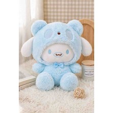 BBS Mavi Kostümlü Cinnamoroll Peluş Oyuncak - Sevimli Ayıcık Figürlü Yumuşak Peluş