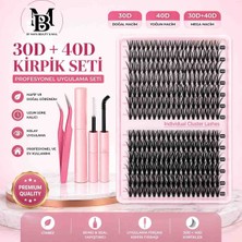 Dıy Kirpik - Takma Kirpik Seti 280 Adet 30D 40D