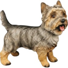 Tufy Toys Gri Yorkshıre Terrıer Köpek Figürü- Model Hayvan Oyuncak