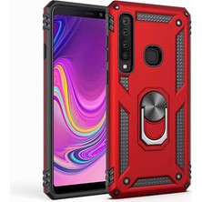 ZM Store Galaxy A9 2018 Uyumlu Kılıf Vega Tank Yüzüklü Standlı Kapak