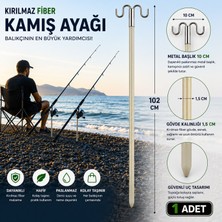 Hedyex Kırılmaz Fiber Kamış Ayağı 102 cm Çift Başlıklı Olta Tutucu