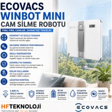 Ecovacs , Yüksek Katlarda Oturanlar ve Ulaşılması Zor Camlar Için Winbot Mini Cam Silme Robotu