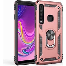 ZM Store Galaxy A9 2018 Uyumlu Kılıf Vega Tank Yüzüklü Standlı Kapak