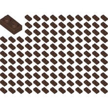 LEGO Yedek Parçalar: Plate 1X2: 100 Adet 1x2 Plate Parts Plaka Parçası Koyu Kahverengi - Dark Brown 3023