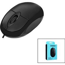 Go İthalat Everest SM-385  Kablolu USB   1200 Dpı  Optik Mouse  Kutulu (5517)