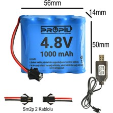 Propil 4.8V 1000MAH Nicd Aa Oyuncak Pili ve USB Şarj Cihazı