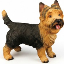 Tufy Toys Siyah Yorkshıre Terrıer Köpek Figürü- Hayvan Model Oyuncak