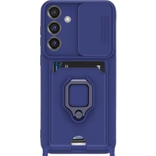 Brc Design Galaxy S25 Plus Kılıf Zuma Kartvizitli Yüzüklü - Lacivert
