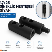 Fixida 17X25 Sineklik Menteşe Siyah Renk 10'lu