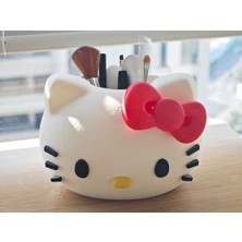 Generic Mega Kitty – 410 Gramlık Dev Makyaj & Masaüstü Organizeri-Hello Kitty Makeup Brush Holder