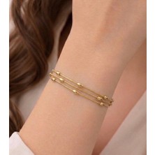 Lume Store Mia Taş Detaylı Çelik Bileklik