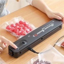 Ulugo Vacuum Sealer Ev Tipi Vakumlama ve Yapıştırma Makinesi + 10 Adet Vakum Poşeti (5224)