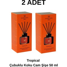 Marshel Pro Tropical Çubuklu Koku Cam Sise 50 ml (2 Adet)