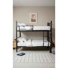 Modern Style Home Metal Ranza, Ayrılabilir, 90X190 cm Siyah Ranza