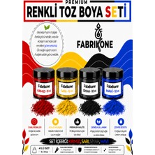Fabrikone Toz Mum Boyası Seti 10 cc 4’lü – Soya & Parafin Wax Için – Kırmızı, Sarı, Siyah, Mavi BKFAB4KSRSM10G