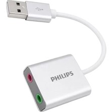 Karahanbey SWR1656Y/93 USB Harici Stereo Ses Kartı Dönüştürücü Adaptör 3.5mm Mikrofon Hoparlör Çıkışlı