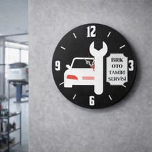 Oto Tamiri ve Servisi Için Şık Kaliteli Kişiye Özel Saat 40 cm No 4001
