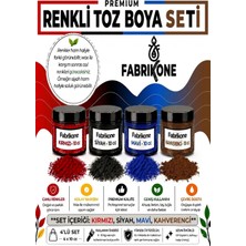 Fabrikone Toz Mum Boyası Seti 10 cc 4’lü – Soya & Parafin Wax Için – Kırmızı, Siyah, Mavi, Kahverengi BKFAB4KSMKH10G