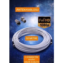 OEM Çanak Anten Uydu Televizyon Kablosu Rg6 Hd 50 Metre