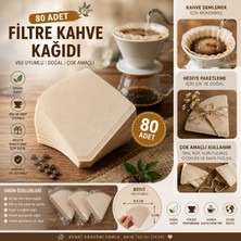 Paulmat V60 Filtre Kahve Kağıdı 80 Adet – Doğal Kağıt