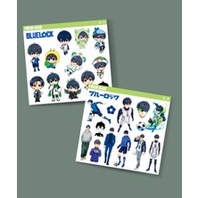 Minithingsart Bluelock- Yoichi Isagi -Futbol Anime Telefon Sticker Seti Parlak Kağıt 2 Li - Blue Lock