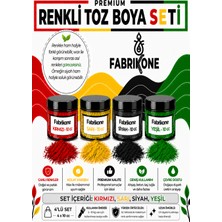 Fabrikone Toz Mum Boyası Seti 10 cc 4’lü – Soya & Parafin Wax Için – Kırmızı, Sarı, Mavi, Yeşil BKFAB4KSRMY10G