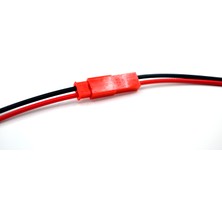Advo 5 Takım Kırmızı 2 Pin Kablolu Jst LED Konnektör Elektrik Soketi