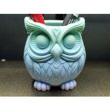 Generic Bilge Baykuş: Hassas Işçilikle Üretilen Dekoratif Masaüstü Düzenleyici-Owl Pen Holder