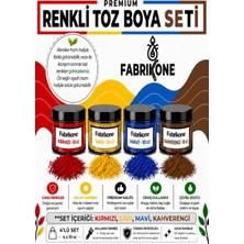 Fabrikone Toz Mum Boyası Seti 10 cc 4’lü – Soya & Parafin Wax Için – Kırmızı, Sarı, Mavi, Kahverengi BKFAB4KSRMKH10G