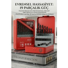 Creatividad Solutions 19 Parça 1 - 10MM Alüminyum Metal Ağaç Hss Uçlu Dın 338RN Matkap Ucu Seti 723033