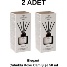 Marshel Pro Elegant Çubuklu Koku Cam Sise 50 ml (2 Adet)