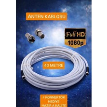 OEM Çanak Anten Uydu Televizyon Kablosu Rg6 Hd 40 Metre