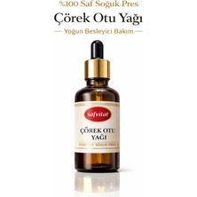 Safvital Çörek Otu Yağı 50 ml %100 Saf Soğuk Pres Yoğun Besleyici Cilt ve Saç Bakım Yağı