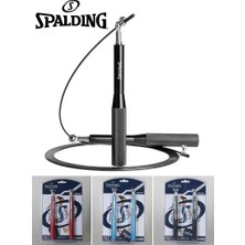 Spalding Çelik Telli Hızlı Atlama Ipi (Paketli Orijinal Ürün) Rulmanlı Alüminyum Ayarlanabilir Crossfit Speed Jump