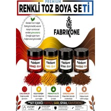 Fabrikone Toz Mum Boyası Seti 10 cc 4’lü – Soya & Parafin Wax Için – Kırmızı, Sarı, Siyah, Kahverengi BKFAB4KSRSKH10G