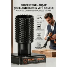 Creatividad Solutions M14 29 mm Panç Törpü Agresif Ahşap Oyma Freze | Avuç Taşlama Uyumlu Şekillendirici 723040